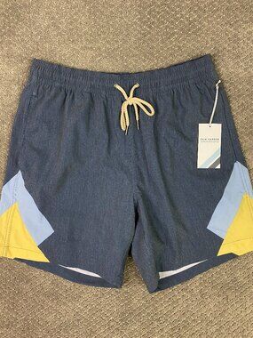 Fair Harbor Swim Trunks Shorts Mens XL Blue The Bayberry Trunk NEW NWT